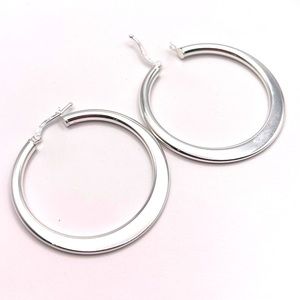 Sterling silver hoop earrings
